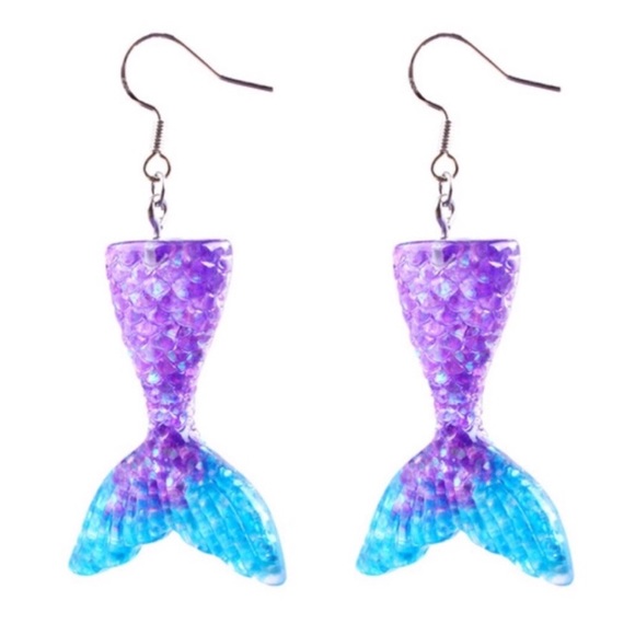 Jewelry - Purple/Blue Mermaid Earrings